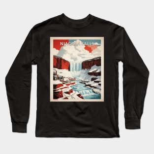 Niagara Falls Canada Vintage Poster Tourism Long Sleeve T-Shirt